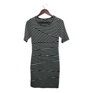 Short sleeve black striped dress by I.N. San Francisco.  Size Small